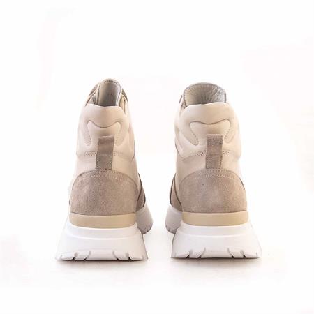 Rouge Kadın Hakiki Deri Kauçuk Taban Bej Süet Günlük Ayakkabı