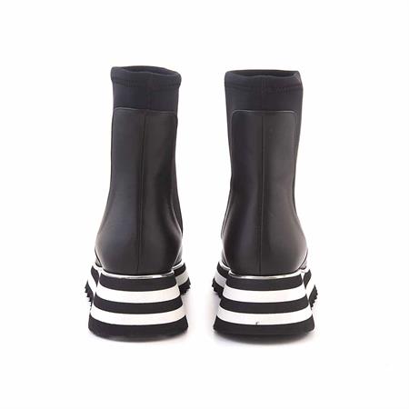 Rouge Kadın Hakiki Deri Eva Taban Siyah Günlük Bot