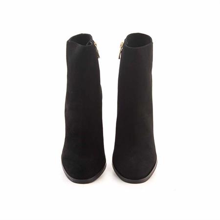 Rouge Kadın Hakiki Deri Enjeksiyon Microlight Taban Siyah Süet Günlük Bot