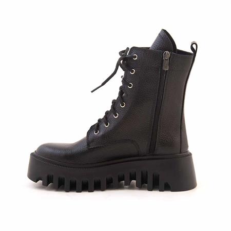 Rouge Kadın Hakiki Deri Poli Taban Siyah Günlük Bot