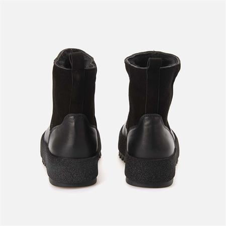 Rouge Kadın Hakiki Deri Kauçuk Taban Siyah Günlük Bot