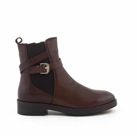 Rouge Kadın Hakiki Deri Kauçuk Taban Kahverengi Günlük Bot