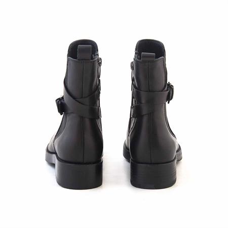 Rouge Kadın Hakiki Deri Kauçuk Taban Siyah Günlük Bot