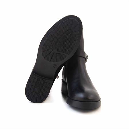 Rouge Kadın Hakiki Deri Kauçuk Taban Siyah Günlük Bot