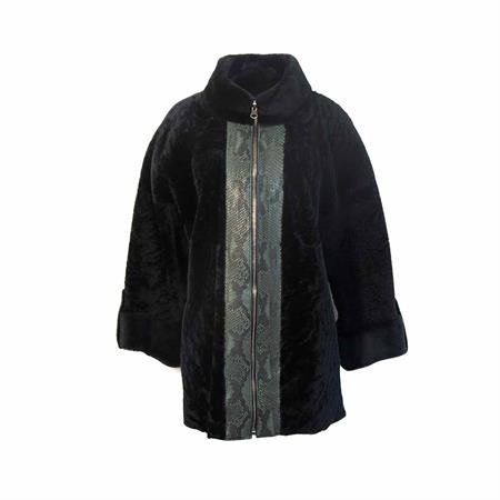 Rouge Kadın Hakiki Deri Yeşil Deri Mont