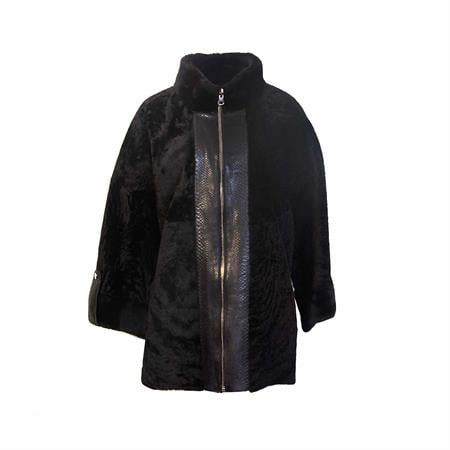 Rouge Kadın Hakiki Deri Siyah Deri Mont