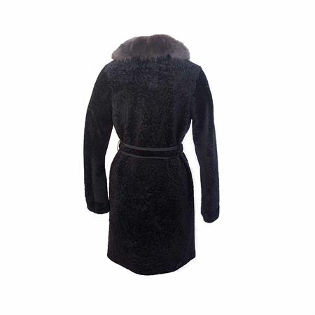 Rouge Kadın Kürklü Siyah Deri Mont