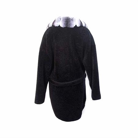 Rouge Kadın Kürklü Siyah Deri Mont