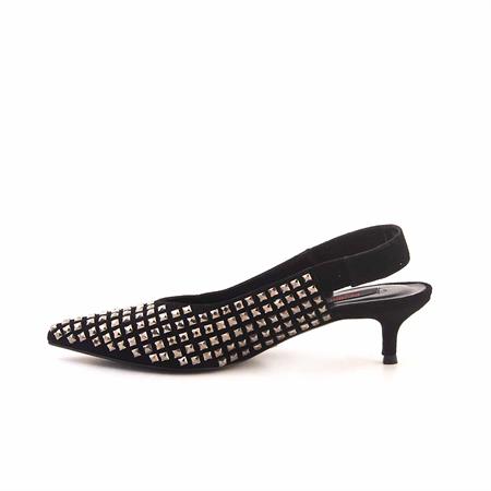 Rouge Kadın Hakiki Deri Kösele Taban Siyah Süet Gece & Abiye Ayakkabı