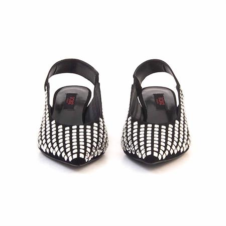 Rouge Kadın Hakiki Deri Kösele Taban Gümüş Süet Gece & Abiye Ayakkabı