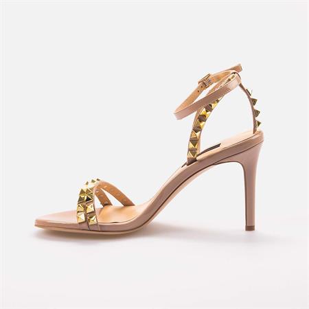 Rouge Kadın Hakiki Deri Microlight Taban Bej Parlak Gece & Abiye Ayakkabı