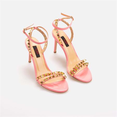 Rouge Kadın Hakiki Deri Microlight Taban Pembe Parlak Gece & Abiye Ayakkabı