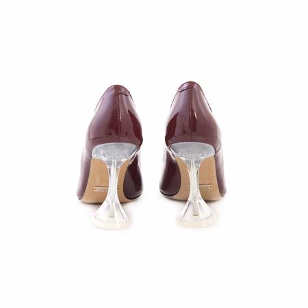 Rouge Kadın Rugan Deri Enjeksiyon Kösele Taban Bordo Gece & Abiye Ayakkabı