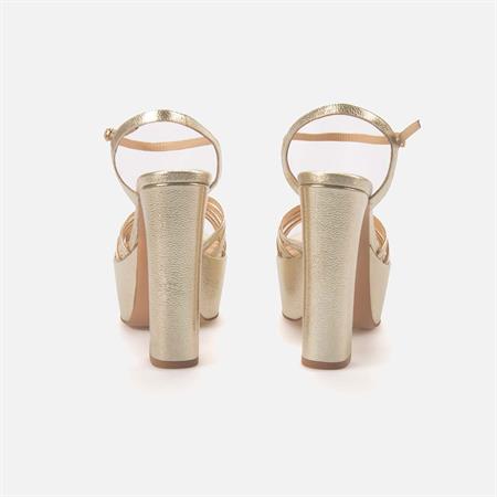 Rouge Kadın Hakiki Deri Microlight Taban Altın Sarısı Gece & Abiye Sandalet