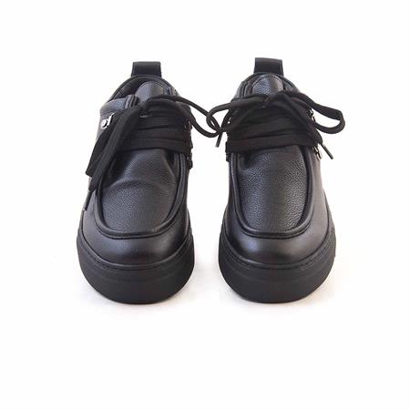 Rouge Kadın Hakiki Deri Kauçuk Taban Siyah Günlük Ayakkabı