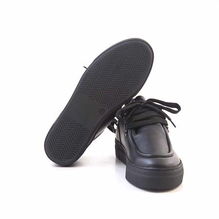 Rouge Kadın Hakiki Deri Kauçuk Taban Siyah Günlük Ayakkabı