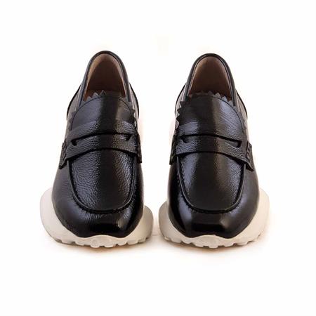 Rouge Kadın Rugan Deri Eva Taban Siyah Günlük Ayakkabı