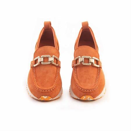 Rouge Kadın Hakiki Deri Eva Taban Turuncu Günlük Ayakkabı