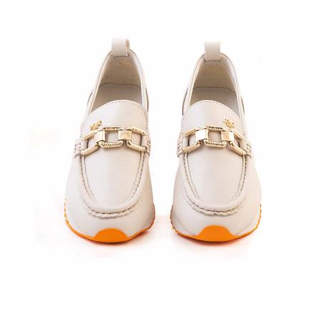 Rouge Kadın Rugan Deri Eva Taban Bej Günlük Ayakkabı