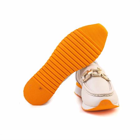 Rouge Kadın Rugan Deri Eva Taban Bej Günlük Ayakkabı