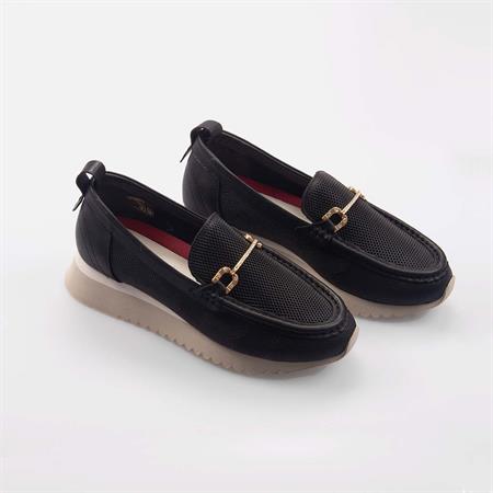 Rouge Kadın Hakiki Deri Siyah Günlük Ayakkabı