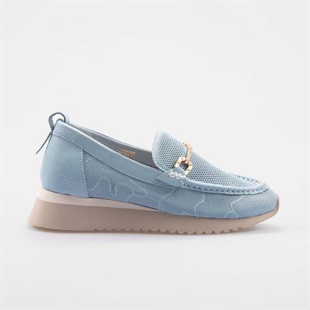 Rouge Kadın Hakiki Deri Mavi Günlük Ayakkabı