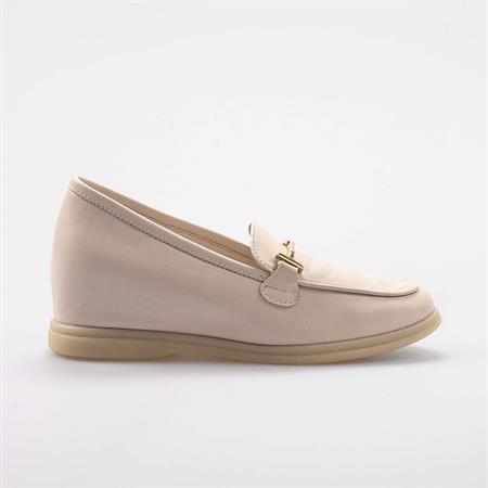 Rouge Kadın Hakiki Deri Bej Günlük Ayakkabı