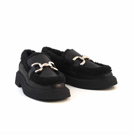 Rouge Kadın Hakiki Deri Eva Taban Siyah Günlük Ayakkabı