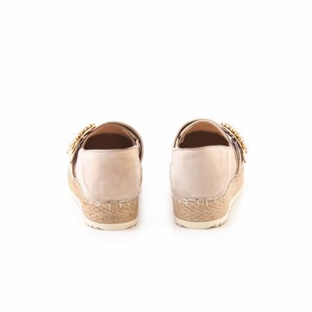 Rouge Kadın Hakiki Deri Microlight Taban Bej Süet Günlük Terlik