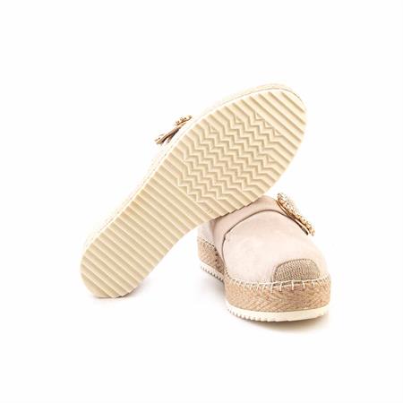 Rouge Kadın Hakiki Deri Microlight Taban Bej Süet Günlük Terlik