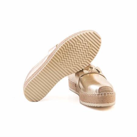 Rouge Kadın Hakiki Deri Kauçuk Taban Altın Sarısı Günlük Ayakkabı