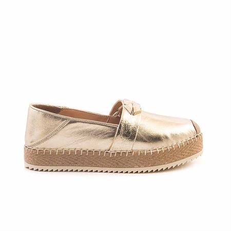 Rouge Kadın Hakiki Deri Kauçuk Taban Altın Sarısı Günlük Ayakkabı