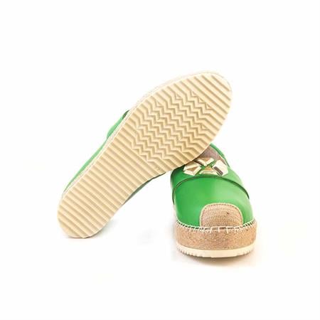 Rouge Kadın Hakiki Deri Kauçuk Taban Yeşil Günlük Ayakkabı