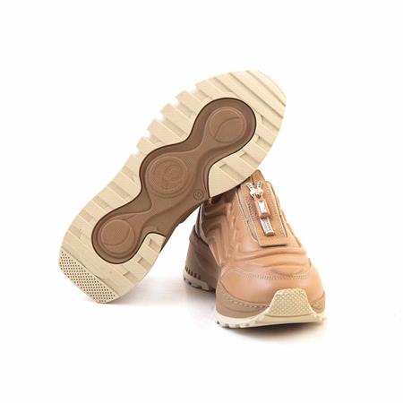 Rouge Kadın Hakiki Deri Termo Taban Bej Günlük Ayakkabı