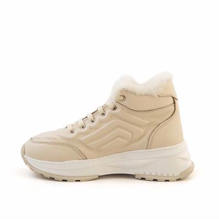 Rouge Kadın Hakiki Deri Termo Taban Bej Günlük Ayakkabı