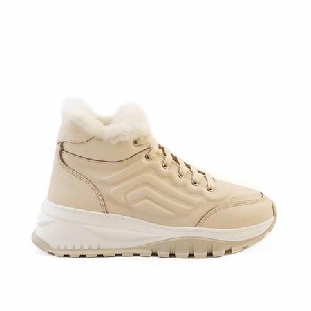 Rouge Kadın Hakiki Deri Termo Taban Bej Günlük Ayakkabı