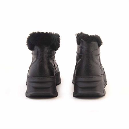 Rouge Kadın Hakiki Deri Termo Taban Siyah Günlük Ayakkabı