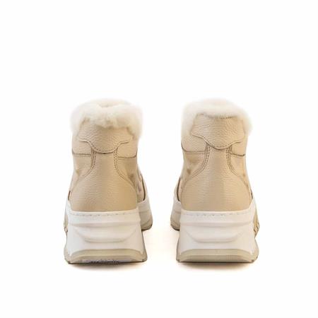 Rouge Kadın Hakiki Deri Termo Taban Bej Günlük Ayakkabı