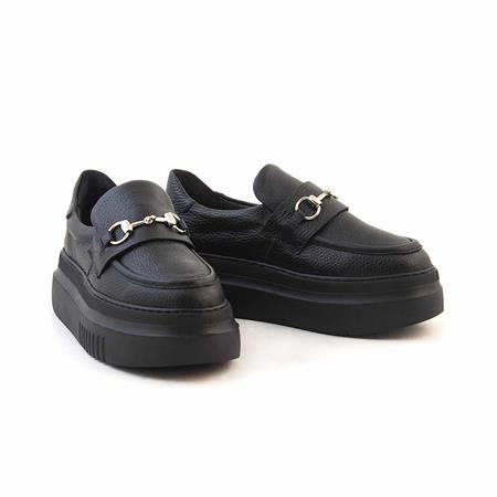 Rouge Kadın Hakiki Deri Eva Taban Siyah Günlük Ayakkabı