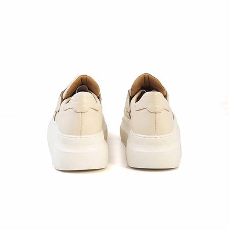 Rouge Kadın Hakiki Deri Eva Taban Bej Günlük Ayakkabı