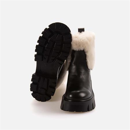 Rouge Kadın Hakiki Deri Eva Taban Siyah Günlük Bot