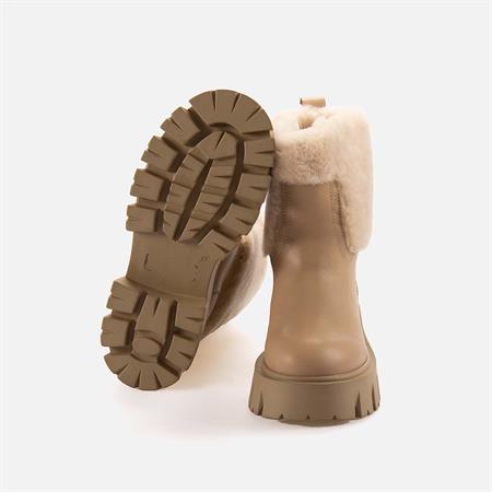 Rouge Kadın Hakiki Deri Eva Taban Karamel Günlük Bot