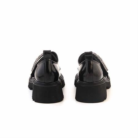 Rouge Kadın Rugan Deri Kauçuk Taban Siyah Günlük Ayakkabı