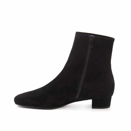 Rouge Kadın Hakiki Deri Enjeksiyon Neolit Taban Siyah Süet Günlük Bot