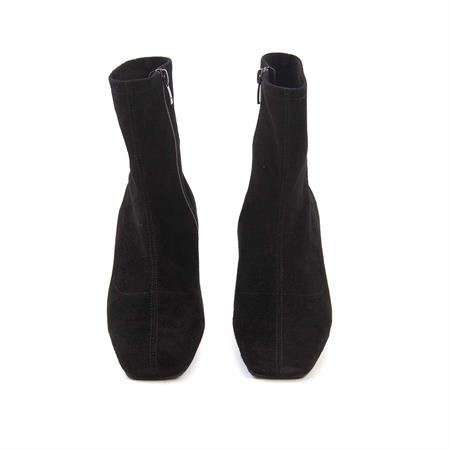 Rouge Kadın Hakiki Deri Enjeksiyon Neolit Taban Siyah Süet Günlük Bot