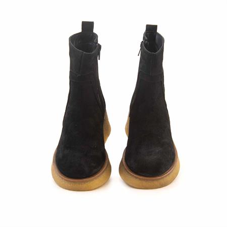 Rouge Kadın Hakiki Deri Kauçuk Taban Siyah Süet Günlük Bot