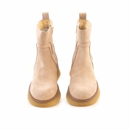 Rouge Kadın Hakiki Deri Kauçuk Taban Bej Süet Günlük Bot