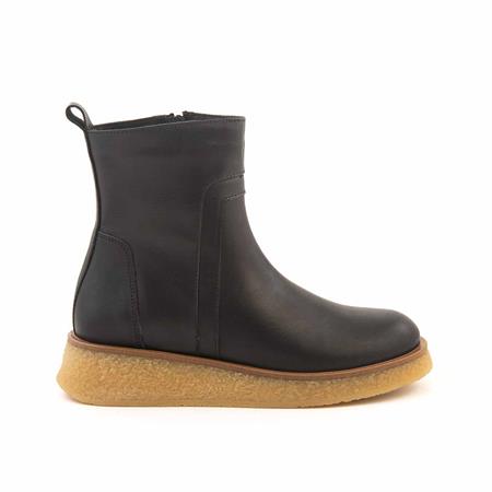 Rouge Kadın Hakiki Deri Kauçuk Taban Siyah Günlük Bot