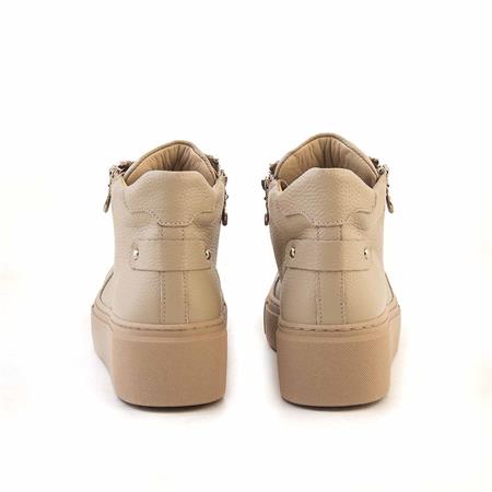 Rouge Kadın Hakiki Deri Termo Taban Koyu Bej Günlük Ayakkabı