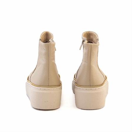 Rouge Kadın Hakiki Deri Termo Taban Bej Günlük Ayakkabı